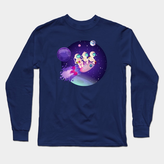 Space Team (2) Long Sleeve T-Shirt by Illustration_art